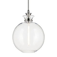 Laria 15-Inch Round Pendant in Polished Nickel by Kichler Lighting