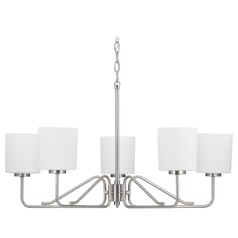 Tobin Brushed Nickel 5-Light Chandelier by Progress Lighting