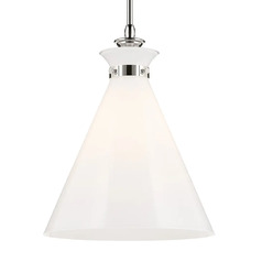 Laria 16-Inch Cone Pendant in Polished Nickel by Kichler Lighting