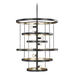 Celeste Aged Iron Chandelier by Generation Lighting