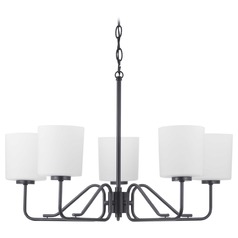 Tobin Black 5-Light Chandelier by Progress Lighting