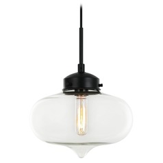 Irresistible Organic Charm Black Pendant by Matteo Lighting