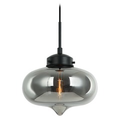 Irresistible Organic Charm Black Pendant by Matteo Lighting
