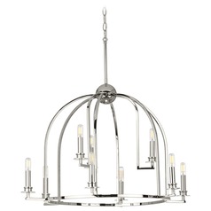 Seneca Polished Nickel 9-Light Chandelier by Progress Lighting
