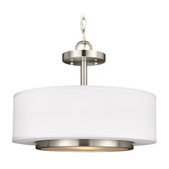 Nance Brushed Nickel Pendant by Generation Lighting