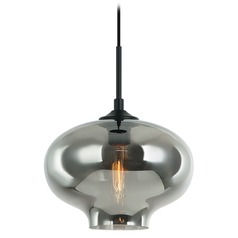 Irresistible Organic Charm Black Pendant by Matteo Lighting