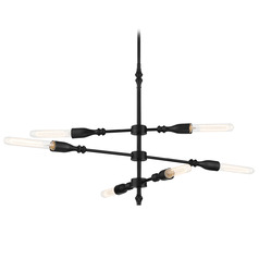 Designers Fountain Louise Matte Black Island Light