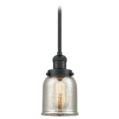 Small Bell Matte Black Mini Pendant by Innovations Lighting