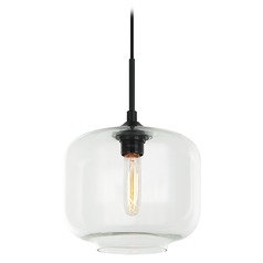 Irresistible Organic Charm Black Mini Pendant by Matteo Lighting