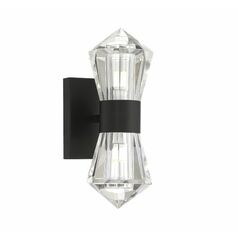Dryden 2-Light LED Wall Sconce in Matte Black by Savoy House