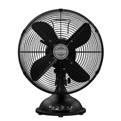 Hunter Fan Company Matte Black Desk & Table Fan