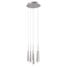Gradual LED Multi-Light Pendant in Brushed Aluminum by George Kovacs