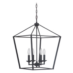 Flynt Flat Black Pendant by Craftmade Lighting