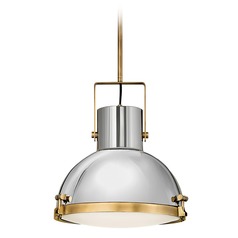 Nautique Large Pendant in Brass & Polished Nickel by Hinkley Lighting