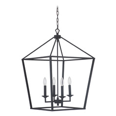 Flynt Flat Black Pendant by Craftmade Lighting