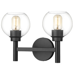 Sutton Matte Black Bathroom Light by Z-Lite