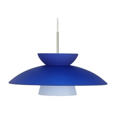 Besa Lighting Trilo Satin Nickel LED Pendant Light