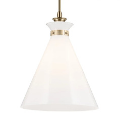 Laria 16-Inch Cone Pendant in Champagne Bronze by Kichler Lighting
