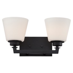 Mobili Aged Bronze Bathroom Light by Nuvo Lighting