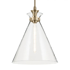 Laria 16-Inch Cone Pendant in Champagne Bronze by Kichler Lighting