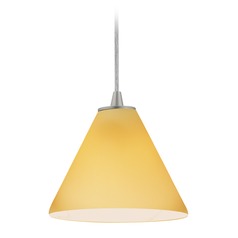 Martini Brushed Steel LED Mini Pendant by Access Lighting