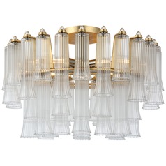 Julie Neill Lorelei 18-Inch Semi-Flush in Gild by Visual Comfort Signature