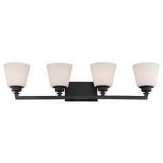 Mobili Aged Bronze Bathroom Light by Nuvo Lighting