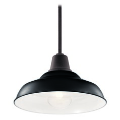 Pier 12.50-Inch Black Outdoor Hanging Light by Kichler Lighting