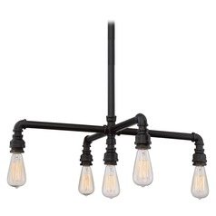 Iron Industrial Bronze Chandelier by Nuvo Lighting