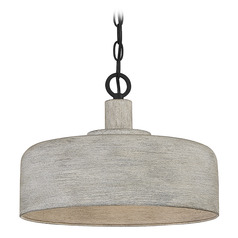 14-Inch Pendant in Weathered Gray & Black by Meridian