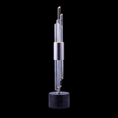 Allegri Crystal Lucca Polished Chrome LED Table Lamp