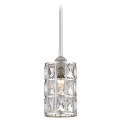 Oliver Polished Nickel Mini Pendant by Quoizel Lighting