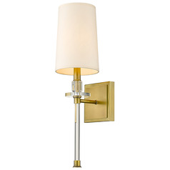 Sophia Rubbed Brass Sconce by Z-Lite