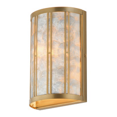Maxim Lighting Miramar Capiz & Natural Aged Brass Sconce