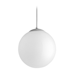 Opal Globe Pendant Light in White by Progress Lighting