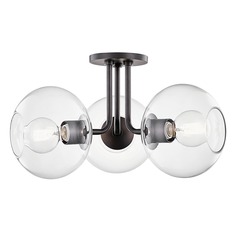 Margot Old Bronze Semi-Flush Mount by Mitzi by Hudson Valley