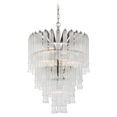 Julie Neill Lorelei Small Chandelier in Nickel by Visual Comfort Signature