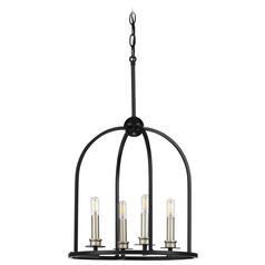Seneca Black 4-Light Pendant by Progress Lighting