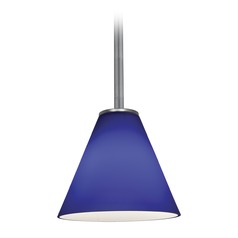 Martini Brushed Steel LED Mini Pendant by Access Lighting