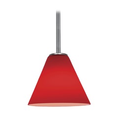 Martini Brushed Steel LED Mini Pendant by Access Lighting