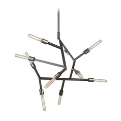 Mid-Century Modern Chandelier Aged Black Nickel Freeform by Elk Lighting