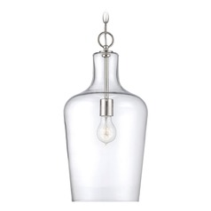 Franklin Polished Nickel Mini Pendant by Savoy House