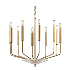 Gideon Aged Brass Chandelier by Hudson Valley Lighting