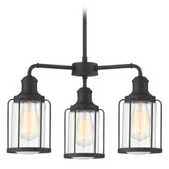 Ludlow Earth Black Chandelier by Quoizel Lighting