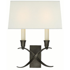 Visual Comfort Signature Collection Chapman & Myers Cross Bouillotte Bronze Sconce