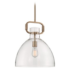 Teresa Burnished Brass Pendant by Satco Lighting