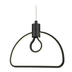 George Kovacs Edison's Outline Coal Black LED Pendant Light