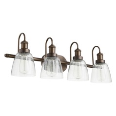 Oiled Bronze Bathroom Light by Quorum Lighting