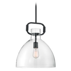 Teresa Matte Black Pendant by Satco Lighting