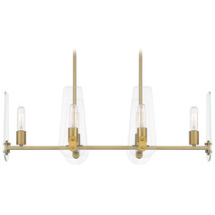 Designers Fountain Bergen Beach Brushed Gold Island Light